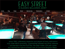 Tablet Screenshot of easystreetbilliards.com